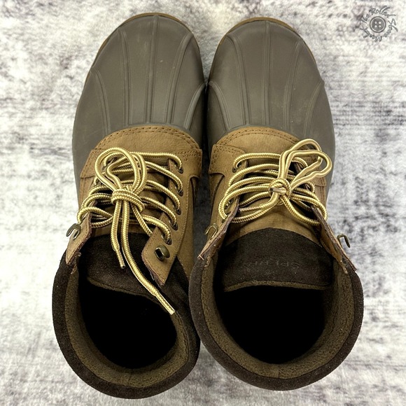 Sperry Brown and Black Men's Boots - Picture 3 of 8